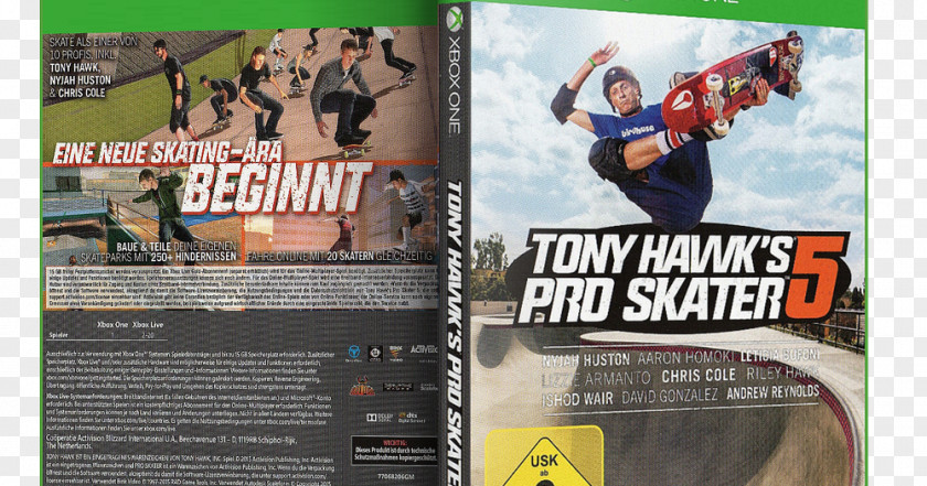 Xbox Tony Hawk's Pro Skater 5 HD 360 4 PNG