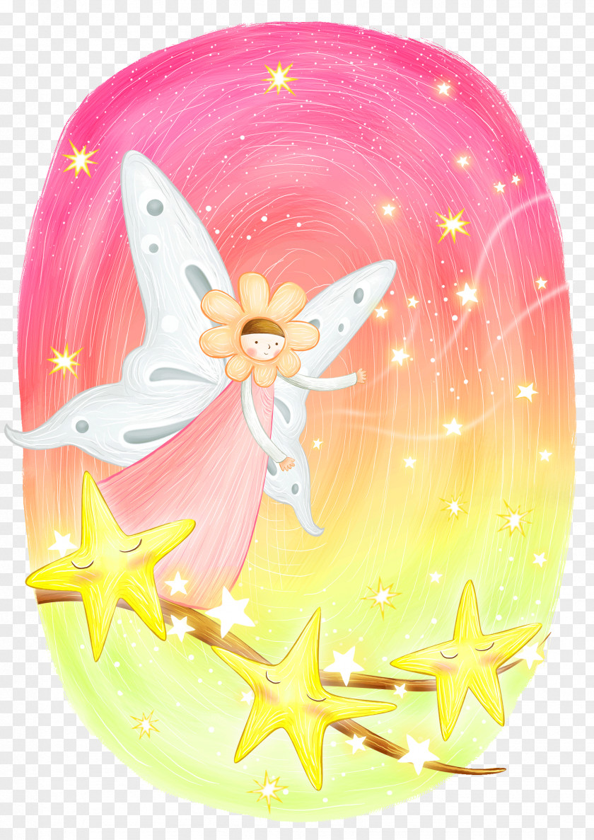 Flower Fairy Cartoon Elf Child Illustration PNG