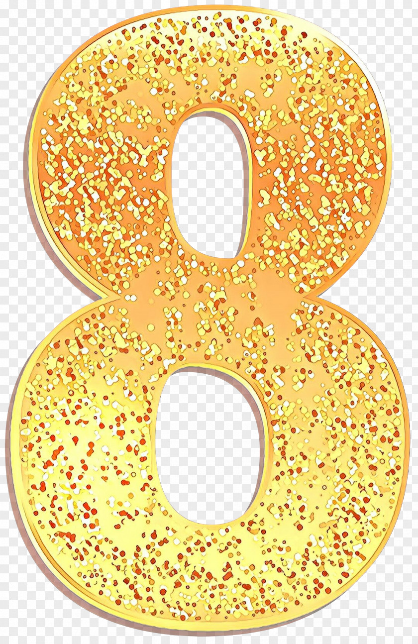 Number Symbol Orange PNG