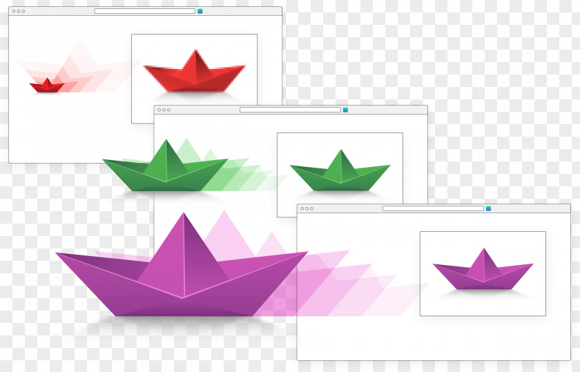 Pixel Density Origami PNG