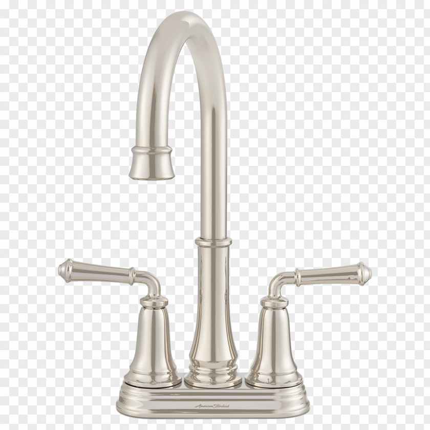Faucet Tap Brushed Metal Sink American Standard Brands Brass PNG