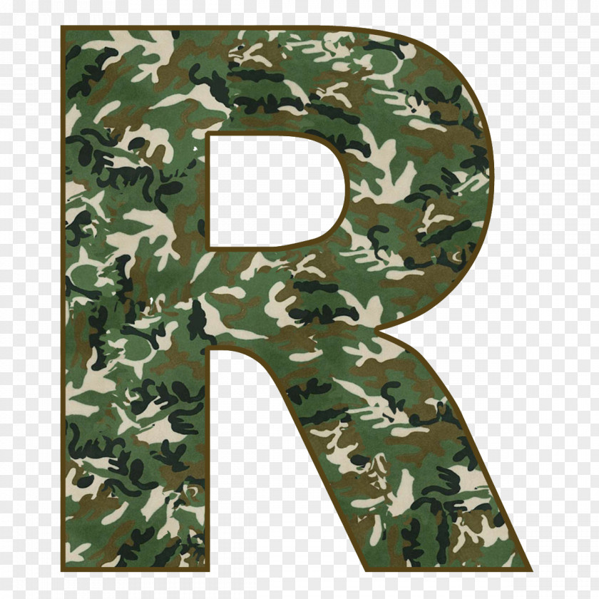 Camouflage Letter Case Alphabet Military PNG