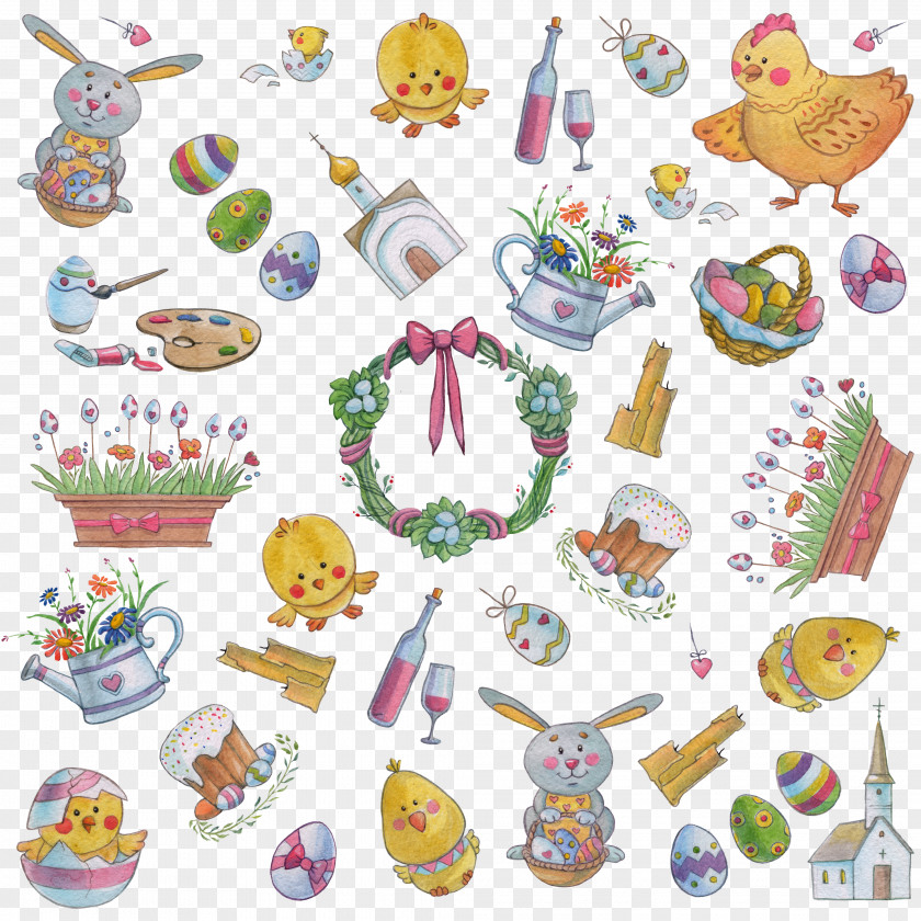 Easter Decorations Chicken Egg Clip Art PNG