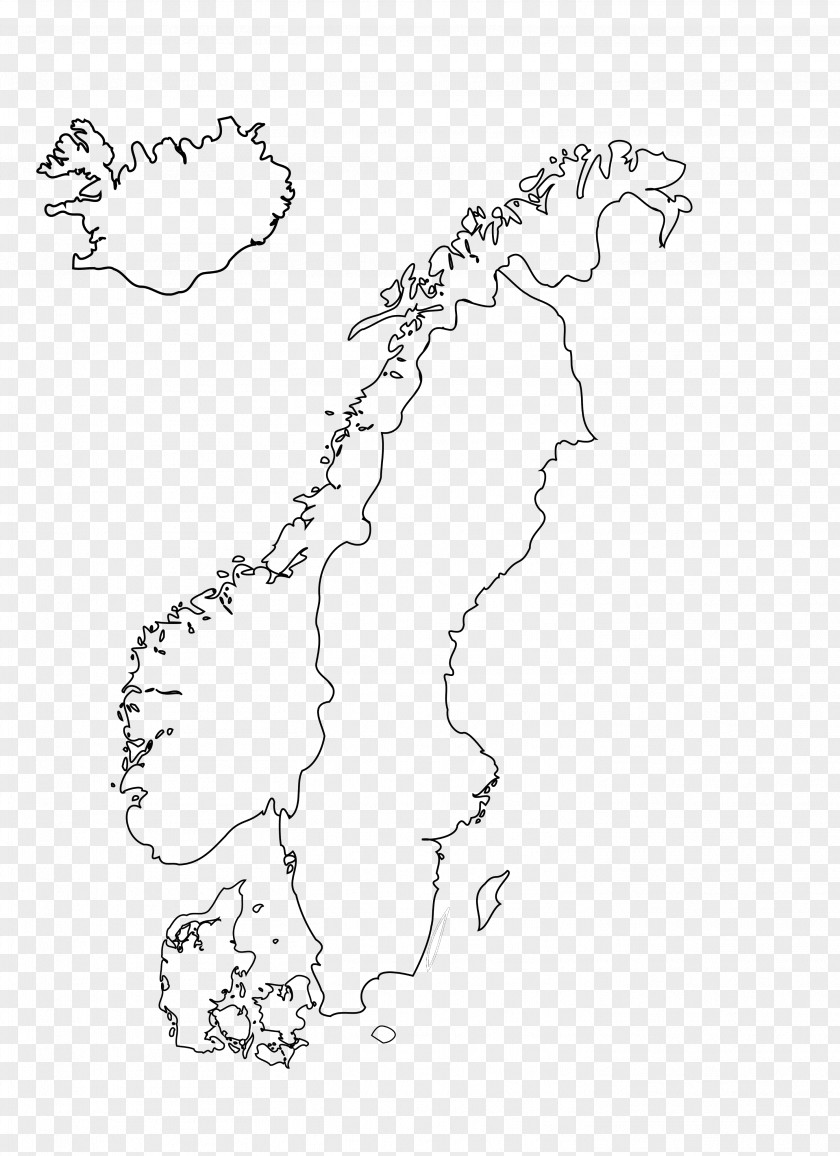 Map Union Between Sweden And Norway Vector PNG