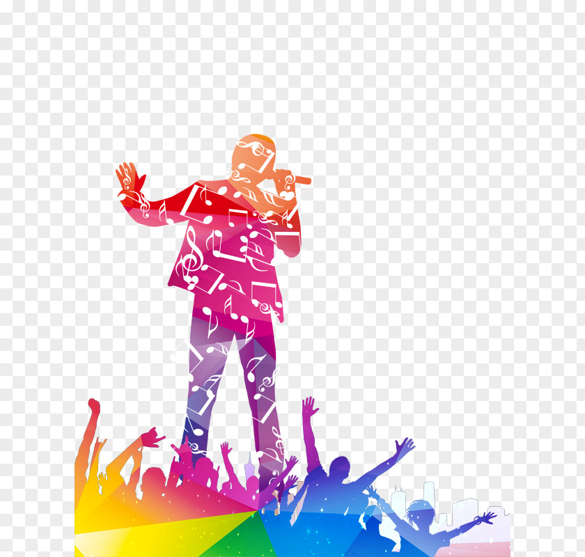 Competition Singer Poster PNG Poster, Gorgeous singing competition poster, person holding microphone clipart PNG
