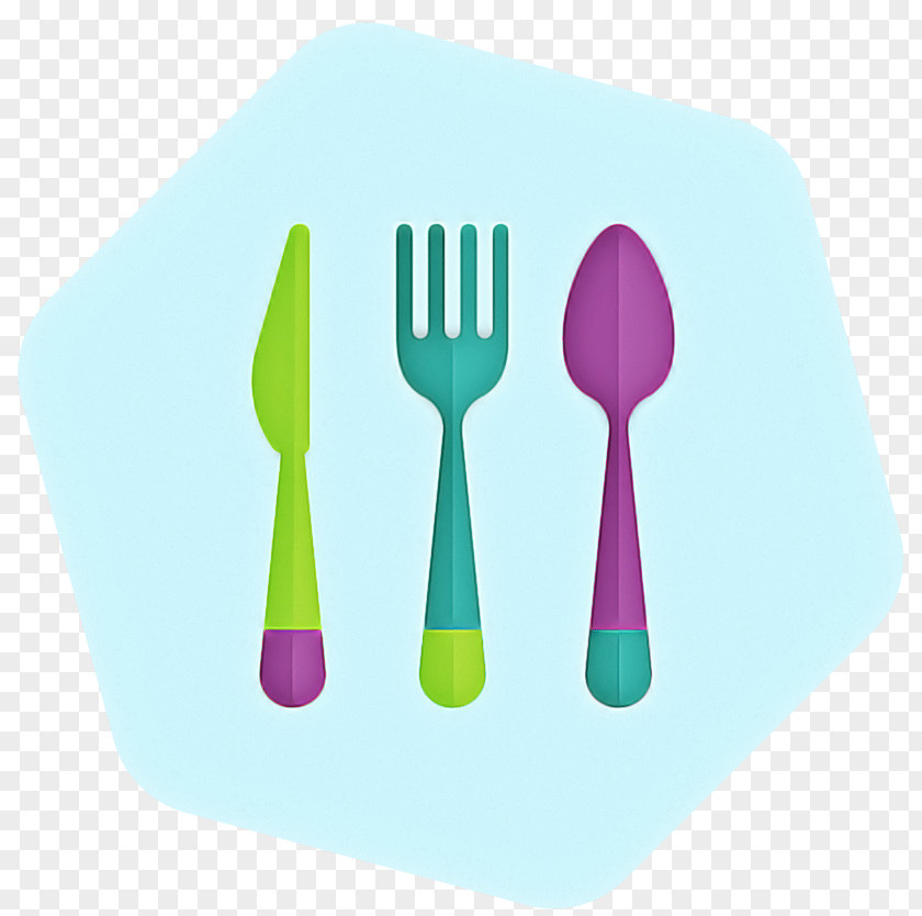 Magenta Plastic Fork Cutlery Tableware Spoon Violet PNG