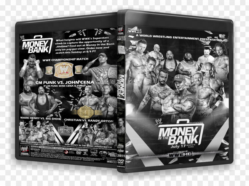 Money In The Bank Ladder Match Poster White PNG