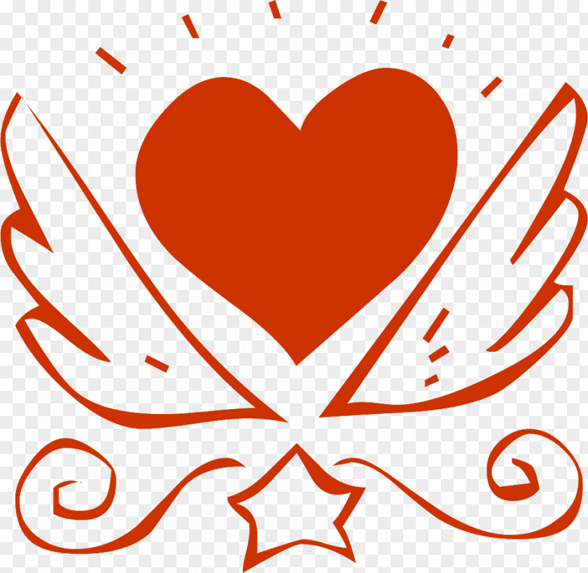 Heart, Star,Others Fancy Valentine Heart Illustration PNG