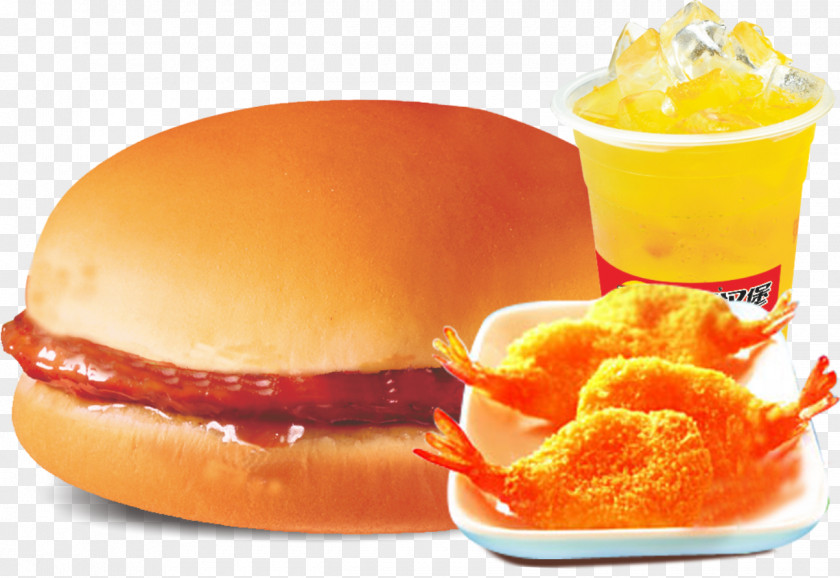 Pork Burger Set Hamburger Fast Food Junk Cuisine PNG