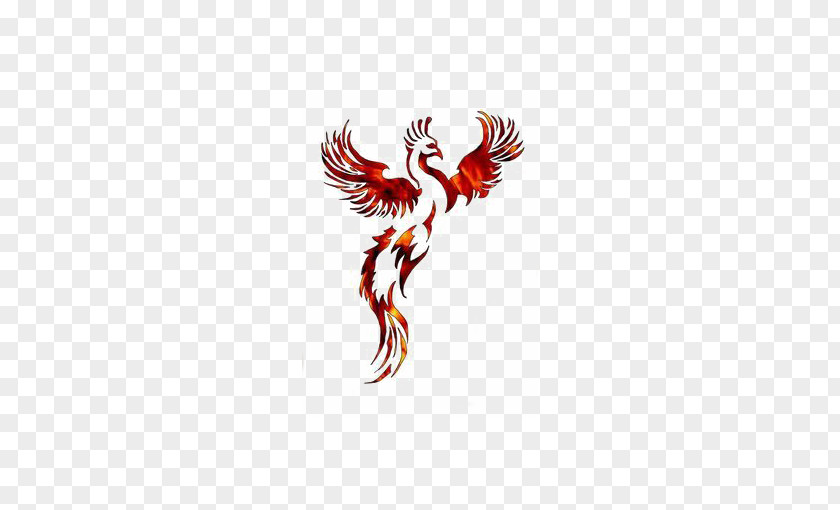 Red Phoenix Old School (tattoo) Feather Nautical Star PNG