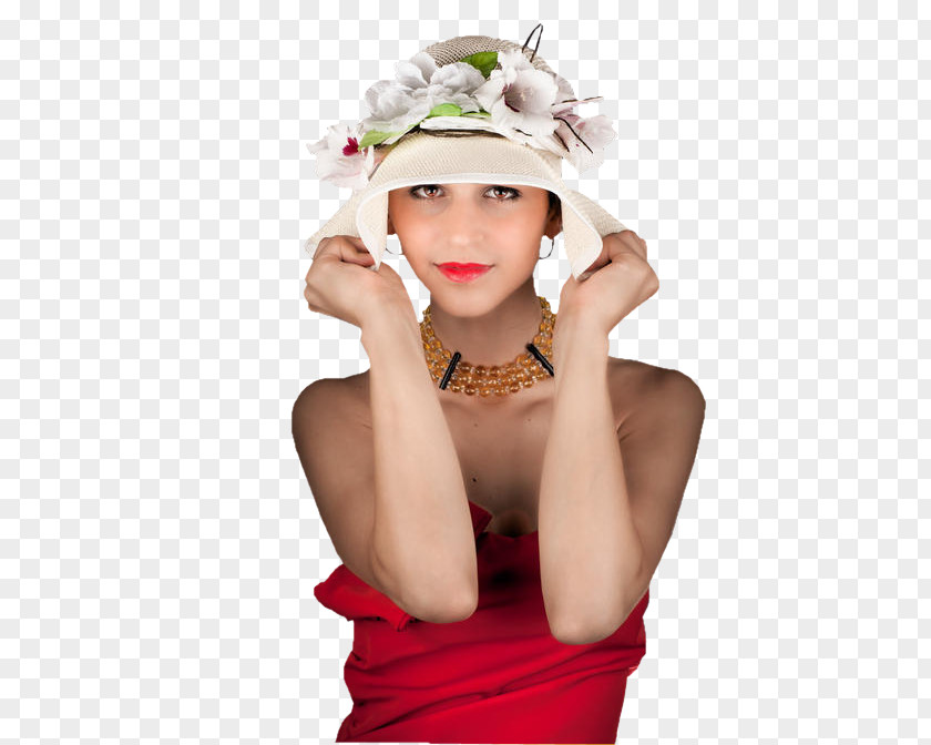 Woman Hat Female Red PNG