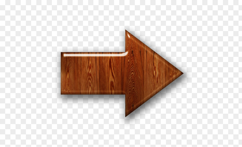 Wood Right Arrow Sign Veneer Wooden Box PNG