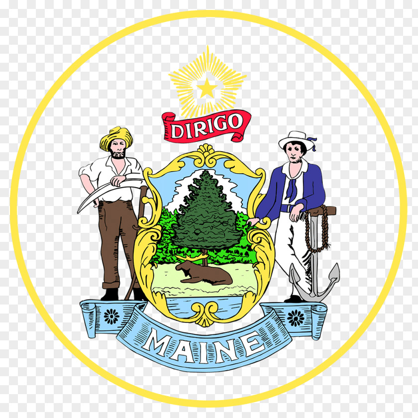 Counselor Seal Of Maine U.S. State Great The United States Stock Photography PNG