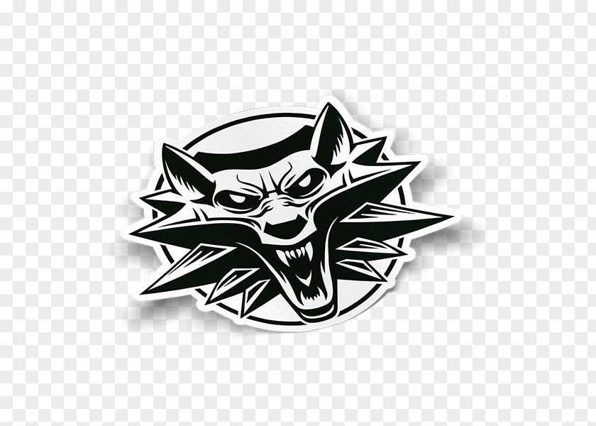 The Witcher Logo Sticker Наклейка Emblem Stencil PNG