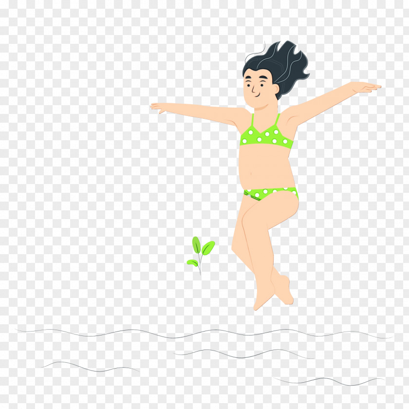 Cartoon Character Joint Physical Fitness Swimsuit PNG
