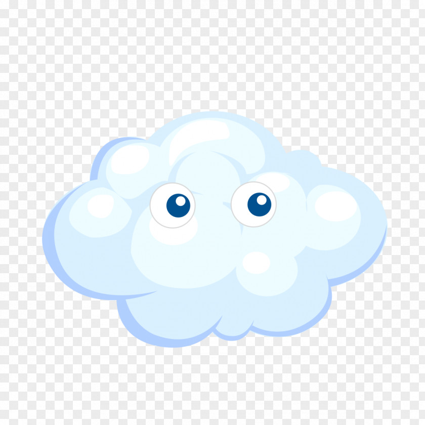 Cartoon Clouds Illustration PNG