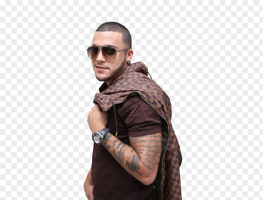 Don Omar Sunglasses T-shirt Shoulder Outerwear Scarf PNG