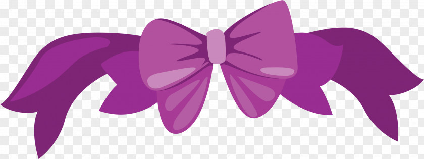 Little Fresh Purple Bow Tie Butterfly Ribbon Clip Art PNG