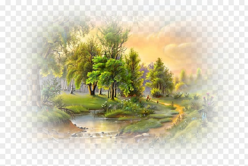 Painting Oil Landscape Art Watercolor PNG