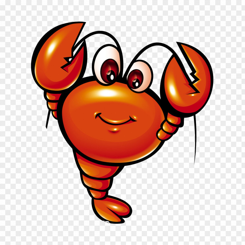 Cartoon Lobster Seafood Palinurus Elephas Procambarus Clarkii PNG