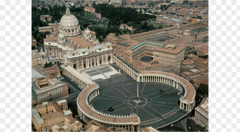 Church Old St. Peter's Basilica Square Baldachin Rome PNG