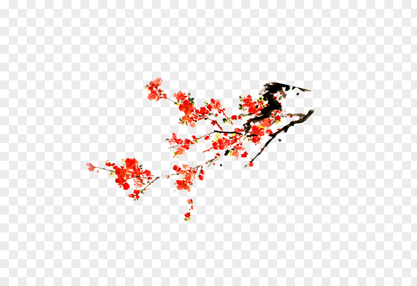 Plum Flower Blossom Euclidean Vector Chinese New Year PNG