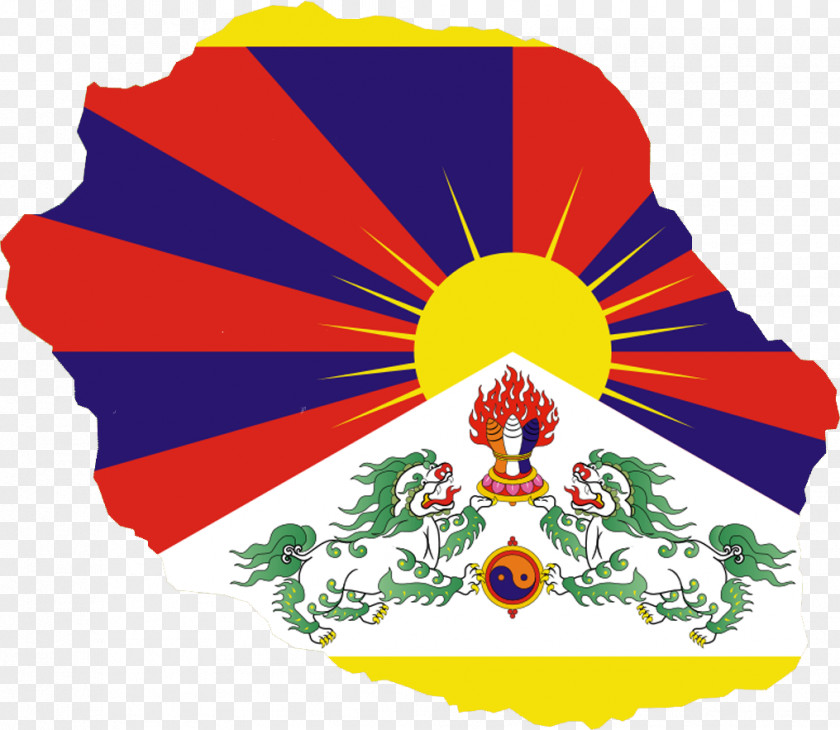 Plundering Tibet Flag Of Free Tibetan Independence Movement Incorporation Into The People's Republic China PNG