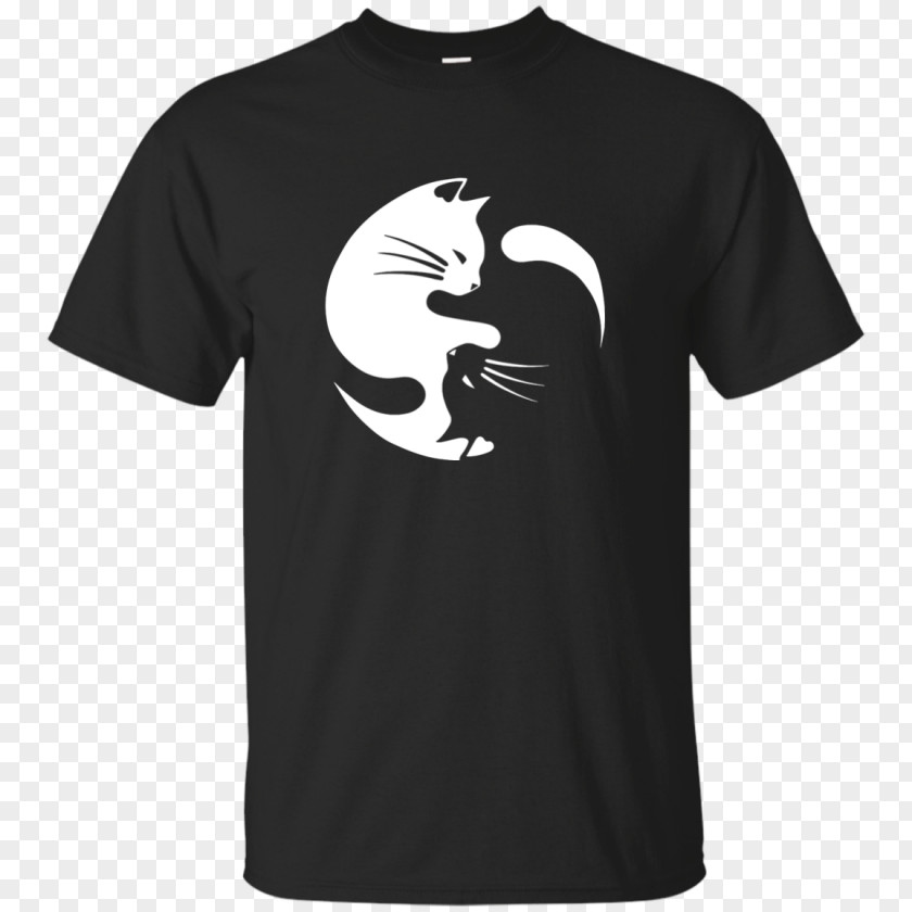 Yin Yang Cat T-shirt Hoodie Sleeve Clothing PNG