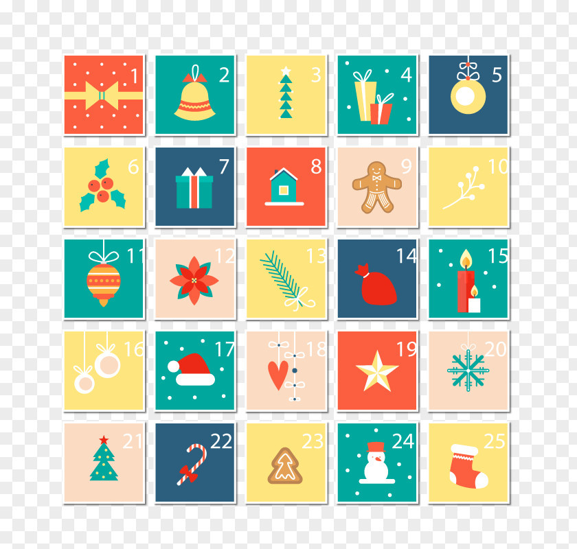 25 Days Of Christmas Vector PNG