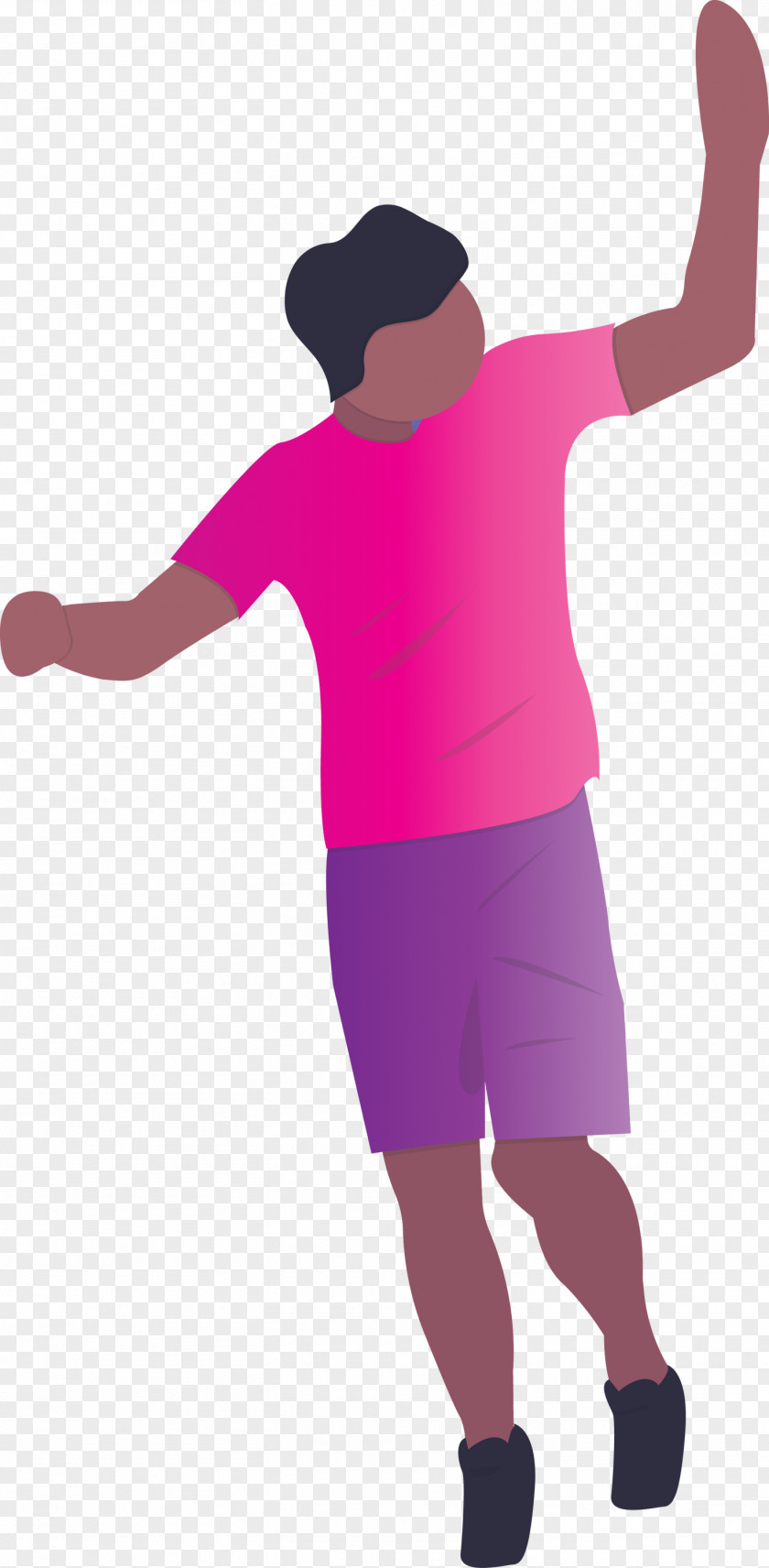 Standing Pink Violet Arm Purple PNG