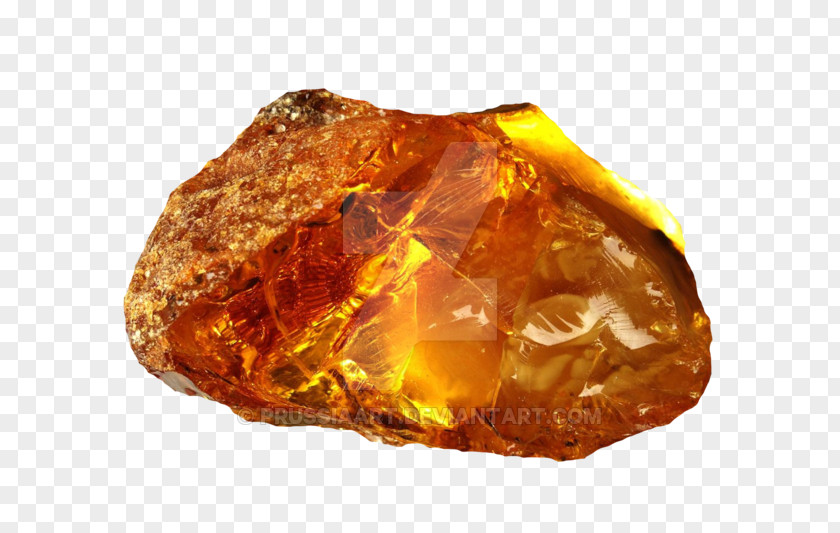 Amper Amber Rock Gemstone Mineral PNG