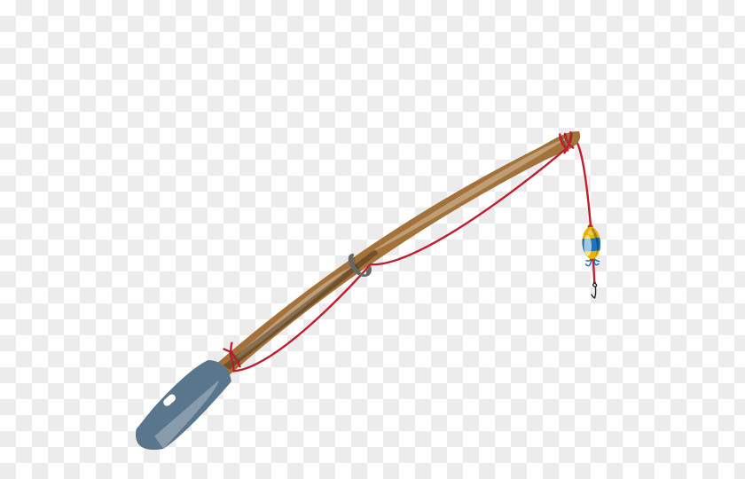 Cartoon Fishing Rods Rod Angling Fish Hook PNG