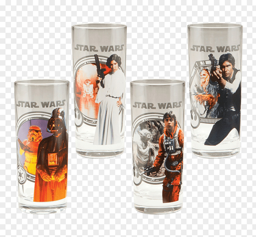 Glass Pint R2-D2 Anakin Skywalker Leia Organa PNG