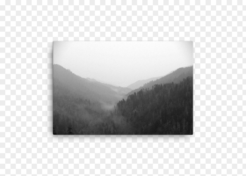 Wall Mockup Black And White Landscape Photography PNG