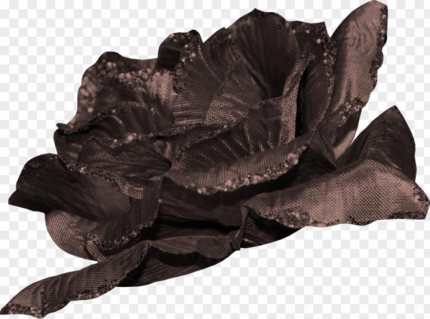 Black Cloth Cabbage Flower Bouquet PNG