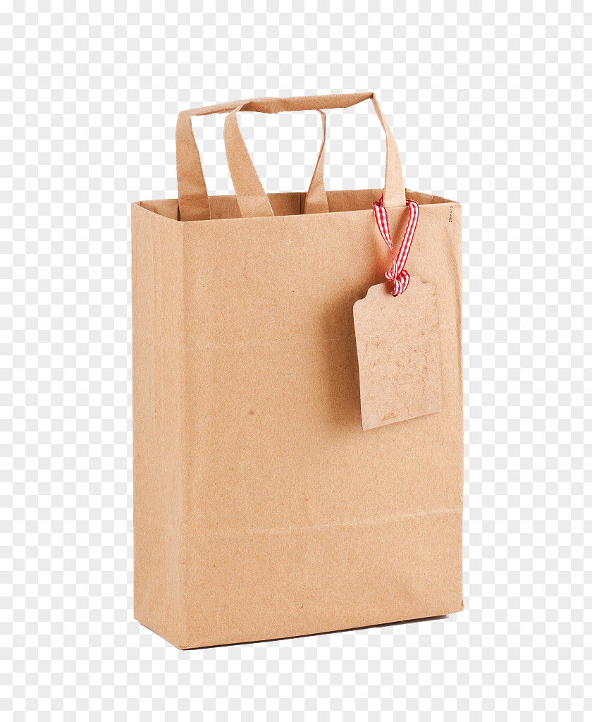 Handle Kraft Paper Bag Shopping Handbag PNG