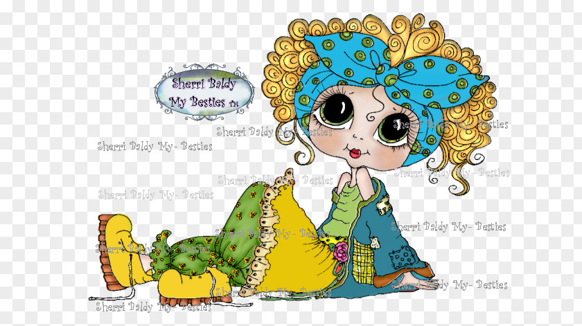 My Besties Paper Flower Character Clip Art PNG