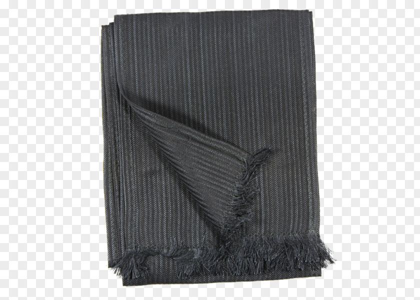 Silk Scarf Black M PNG