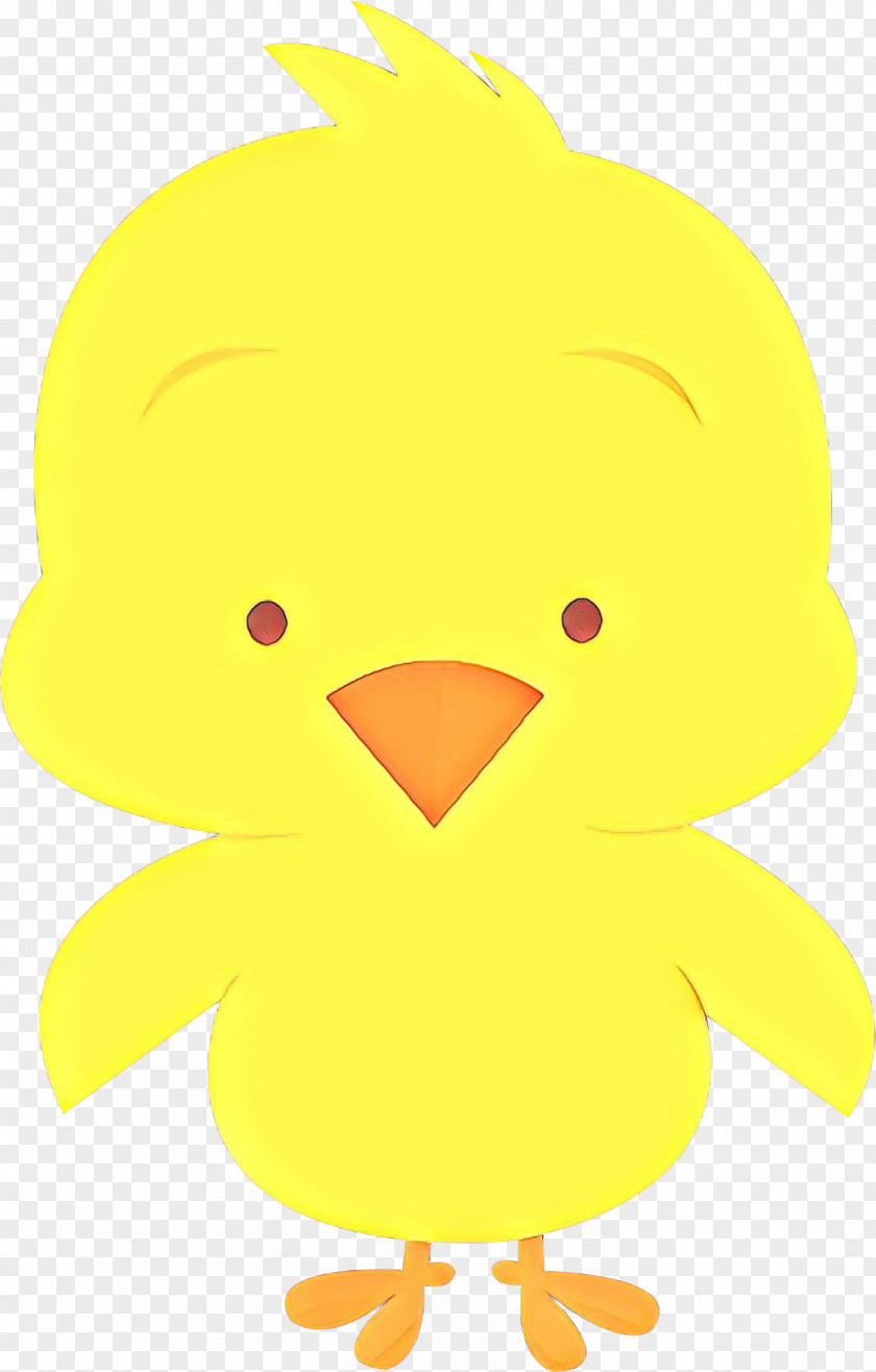 Yellow Cartoon Beak Bird Toy PNG