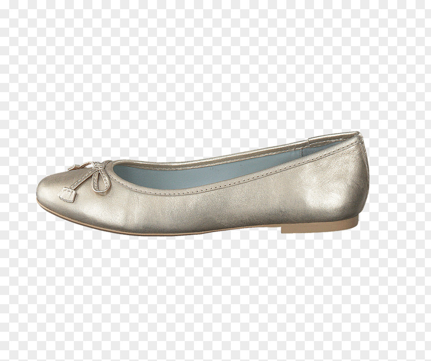 Ballet Flat Shoe Beige Walking PNG