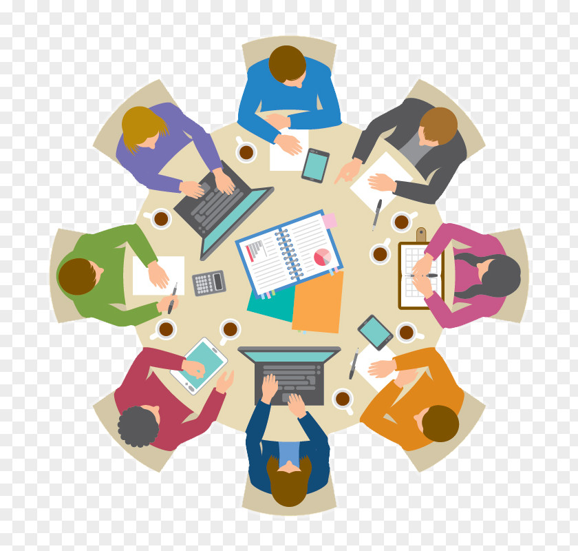 Electronic Education Round Table Clip Art PNG