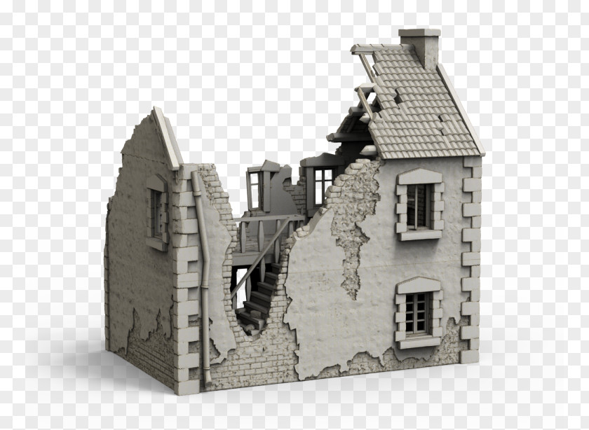 Ruined Castle On An Island Middle Ages House Facade Medieval Architecture PNG