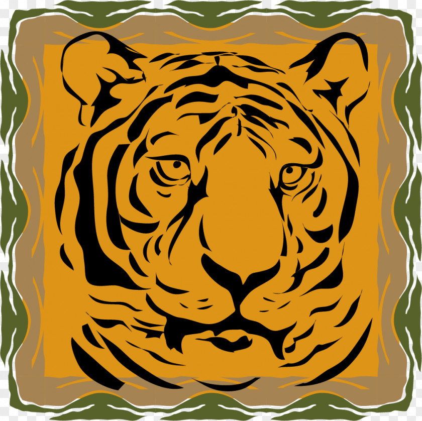 Tiger Black Lion Illustration Bengal PNG