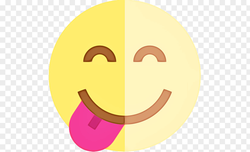 Tongue Symbol Smiley Face Background PNG