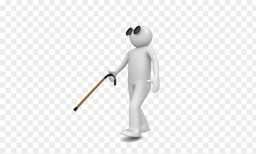 A Man Walking With Blind Stick Royalty-free Stock Illustration Clip Art PNG