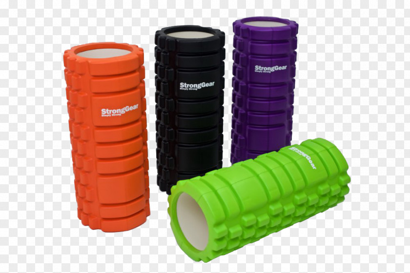 Foam Roller Massage Muscle Myofascial Trigger Point Cylinder Product Design PNG
