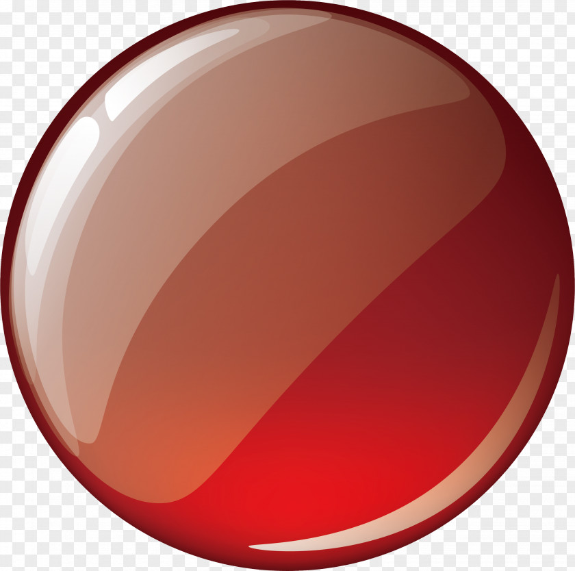 Round Red Crystal Button Download PNG