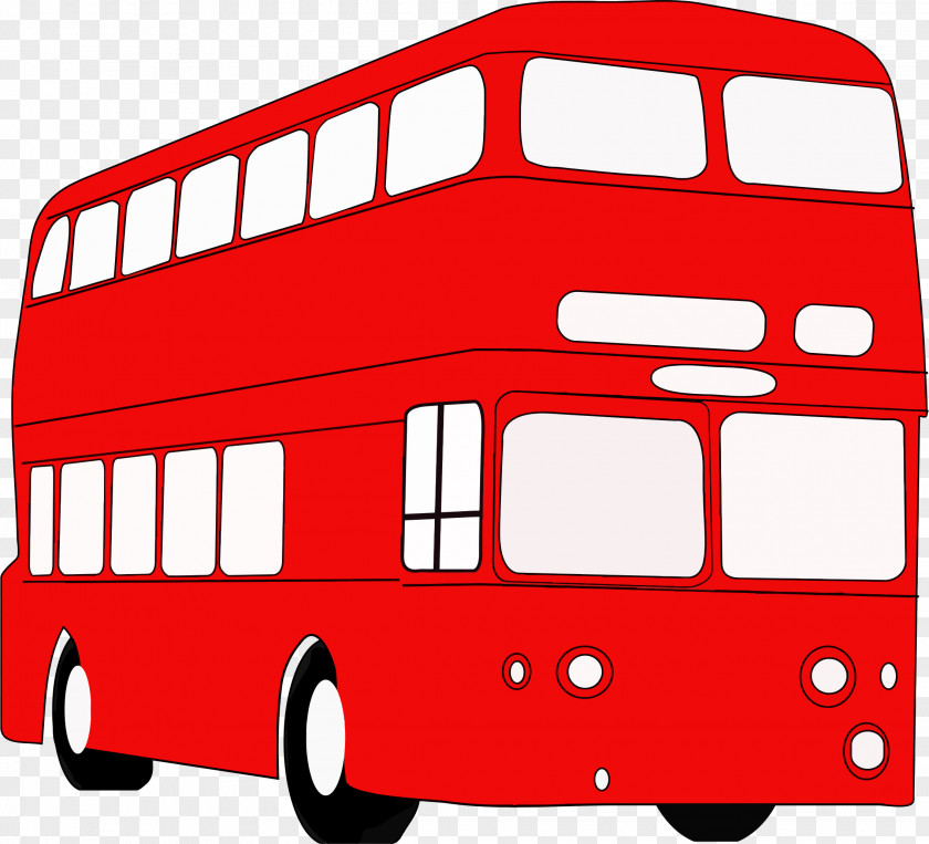 School Bus Double-decker London AEC Routemaster Clip Art PNG