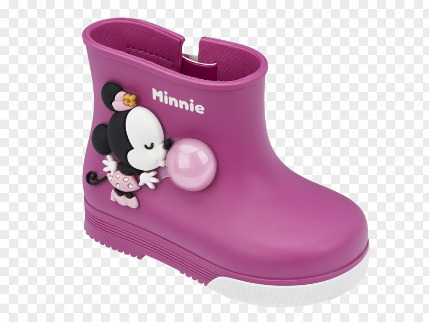 Boot Galoshes Minnie Mouse Shoe Grendene PNG