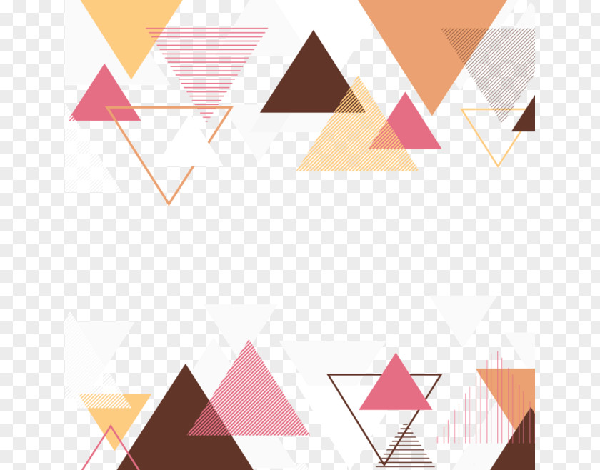 Decorative Triangle Texture Mapping Clip Art PNG